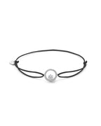 Fabric bracelet Icon Heart Pavé