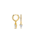 Creole  Classic Hoop Pavé 12mm & Kite